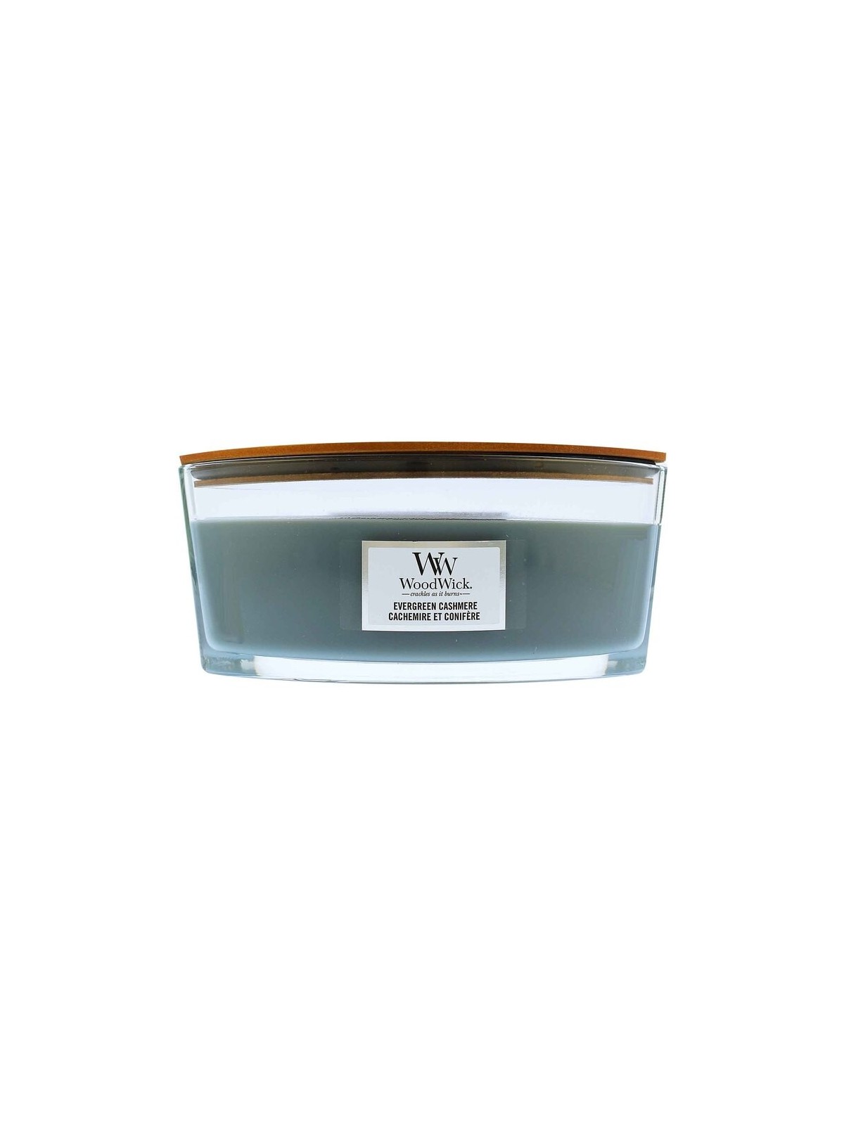 WoodWick Barca di Cashmere Evergreen cashmere evergreen unisex 453g