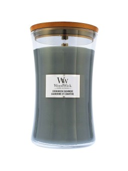 Candela profumata WoodWick Evergreen Cashmere Vaso sempreverde cashmere