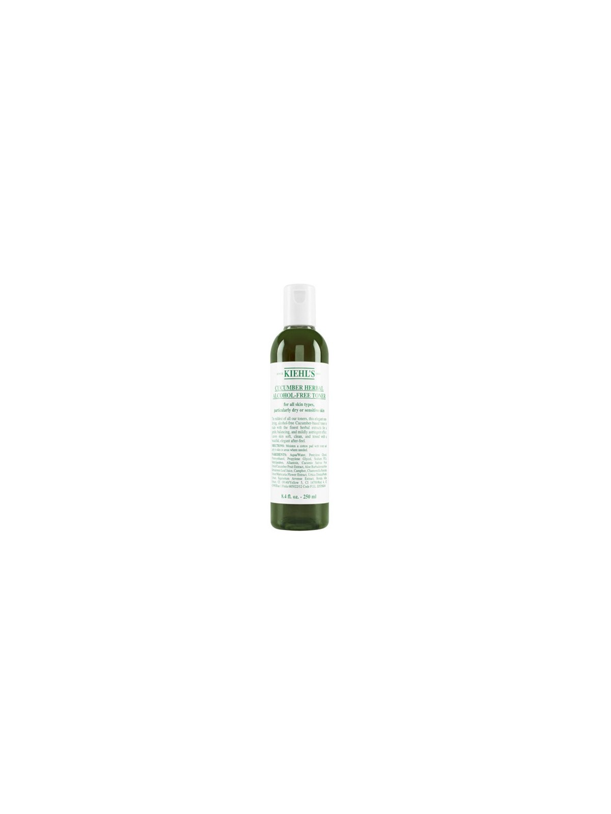 Cucumber Herbal Alcohol Free Toner donna 250ml For All Skin Types