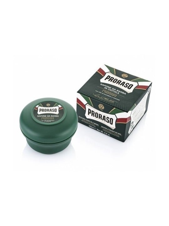 Proraso Green Shaving Soap Sapone da barba rinfrescante uomo
