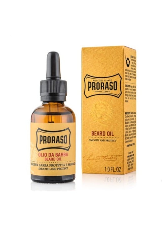Proraso Wood Spice Beard Oil Olio da barba con legno e spezie uomo 30ml
