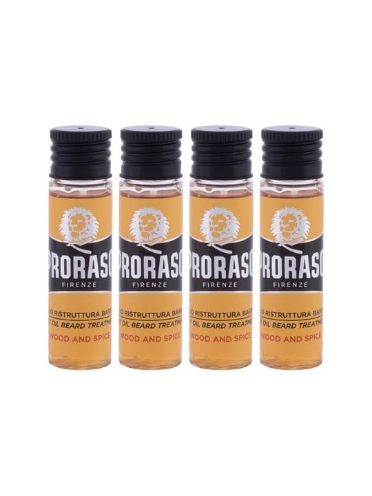 Proraso Wood  Spice Hot Oil Beard Treatment Olio da barba ristrutturante uomo 68ml
