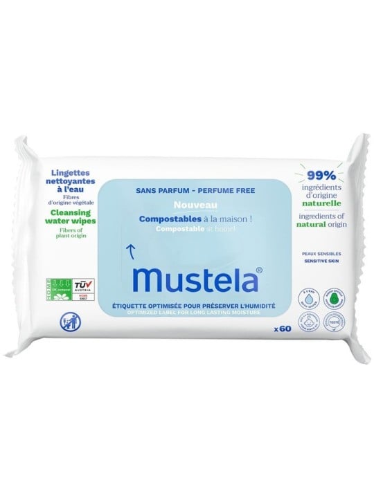 Salviette Detergenti Compostabili Mustela