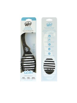 Wet Brush Shower Detangler Glitter Black