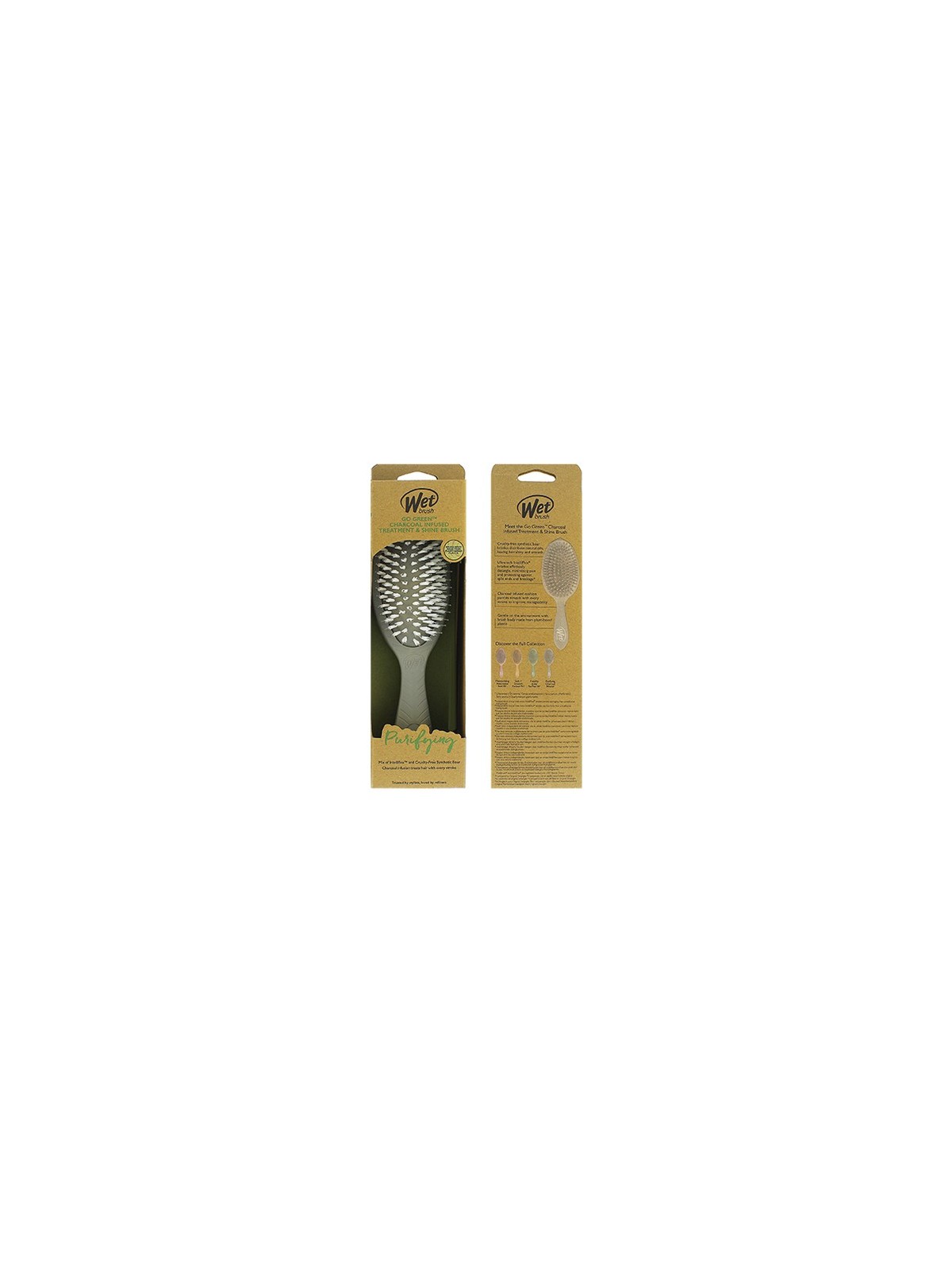 Spazzola Wet Brush Go Green al Carbone