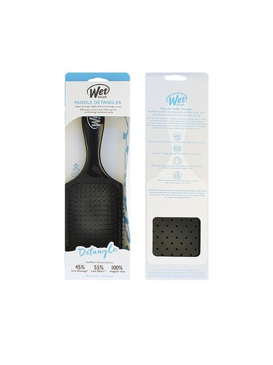 Spazzola per capelli Wet Brush Paddle Districante Nero