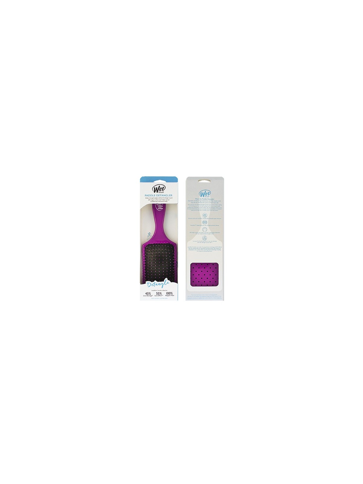 Spazzola per capelli Wet Brush Paddle Districante Viola