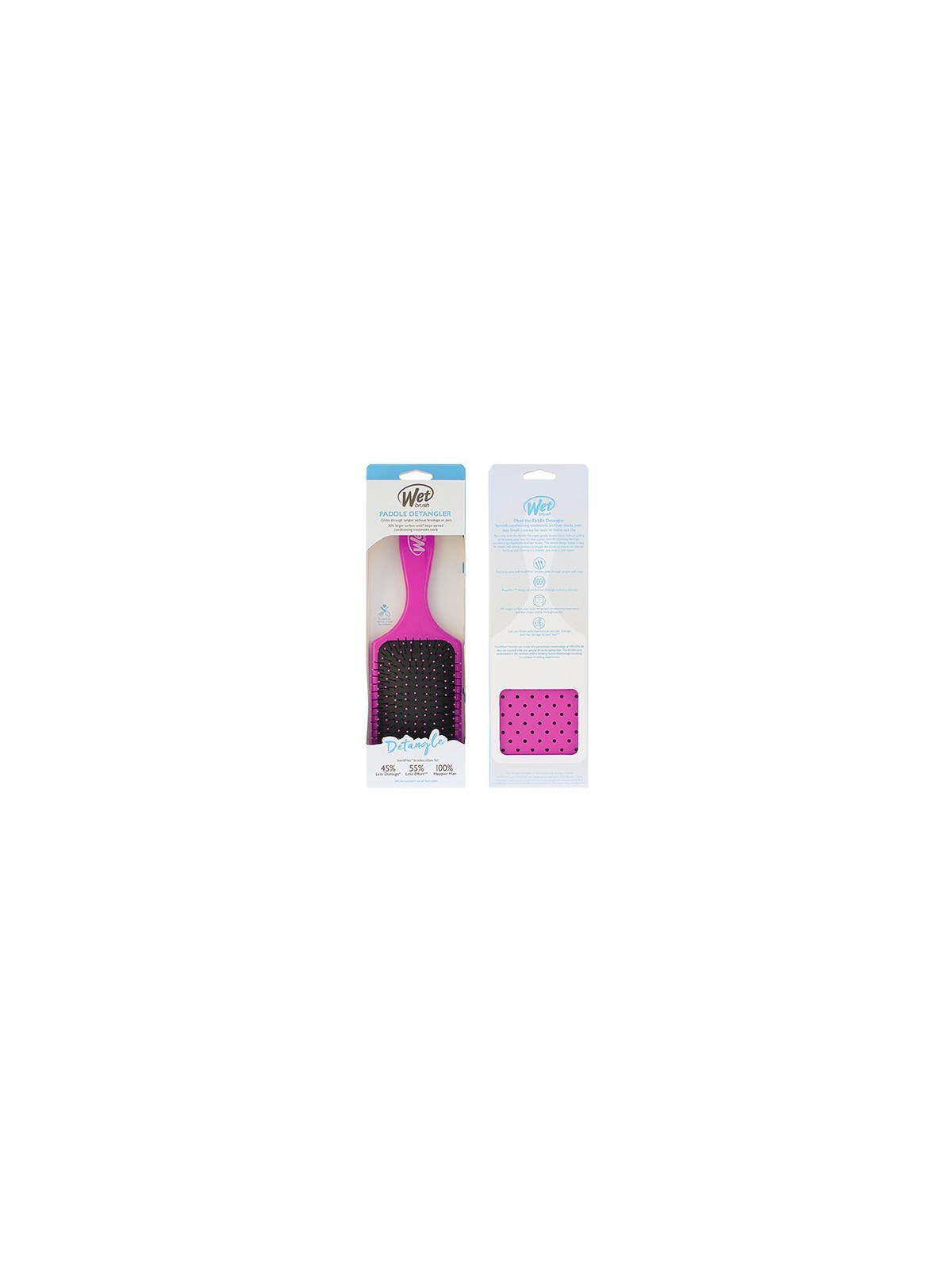 Spazzola bagnata districante rosa donna