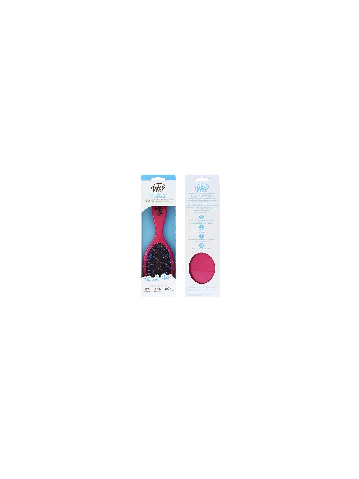 Wet Brush Districante per capelli spessi Custom Care rosa donna