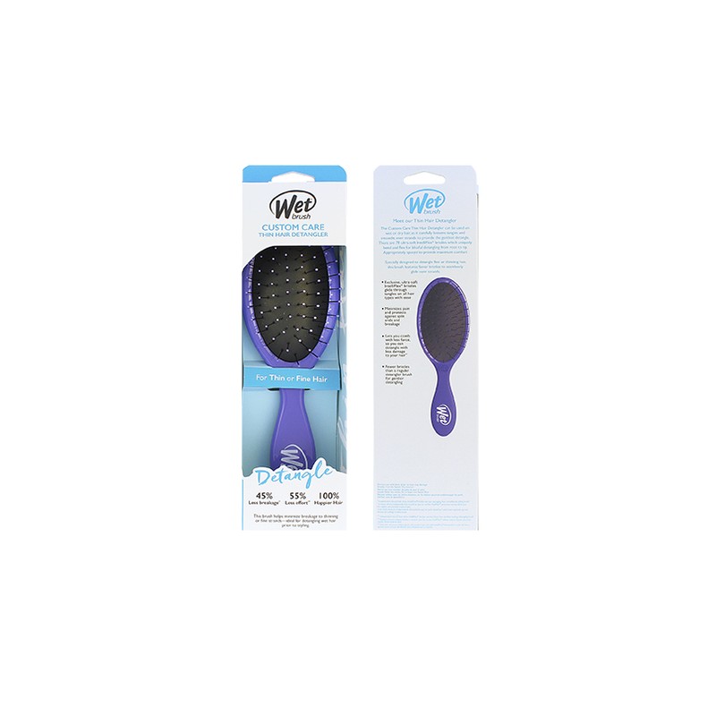 Wet Brush Custom Care Districante per capelli sottili Viola donna
