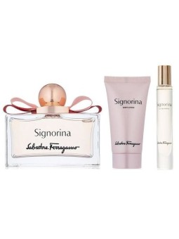 Salvatore Ferragamo Signorina SET eau de parfum 100 ml eau de parfum 10 ml Lozione Corpo 50 ml donna 100ml