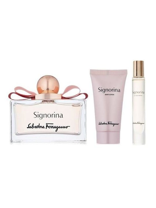 Salvatore Ferragamo Signorina SET eau de parfum 100 ml eau de parfum 10 ml Lozione Corpo 50 ml donna 100ml