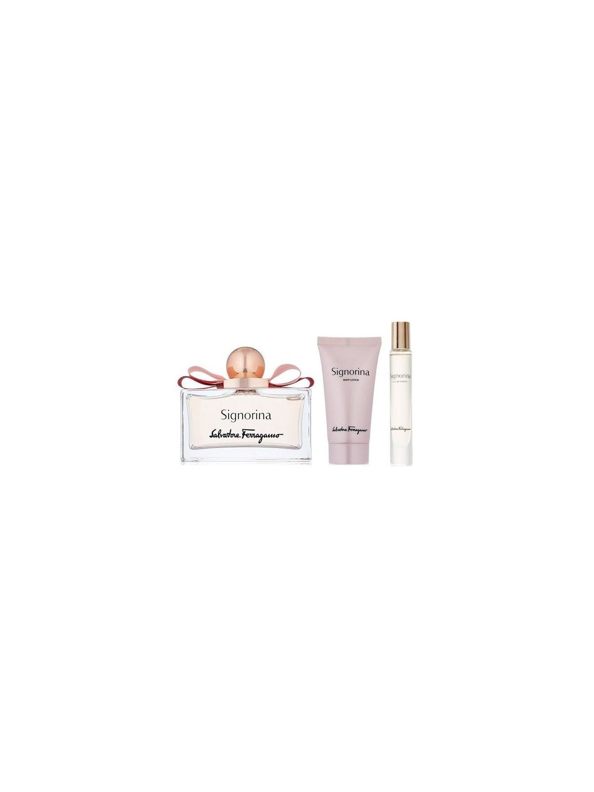 Salvatore Ferragamo Signorina SET eau de parfum 100 ml eau de parfum 10 ml Lozione Corpo 50 ml donna 100ml