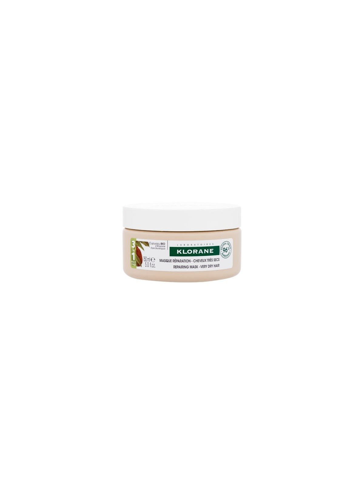 Maschera riparatrice per capelli secchi Klorane AL CUPUAï¿½ï¿½U BIO 150ml