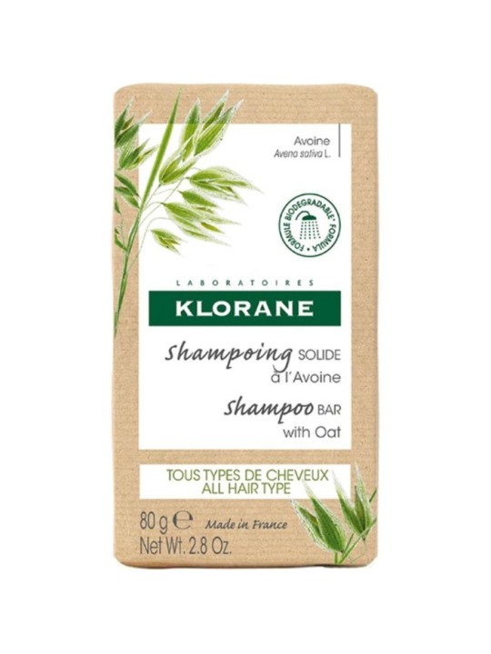 Klorane Shampoo Bar - Oat 80g All Hair Types