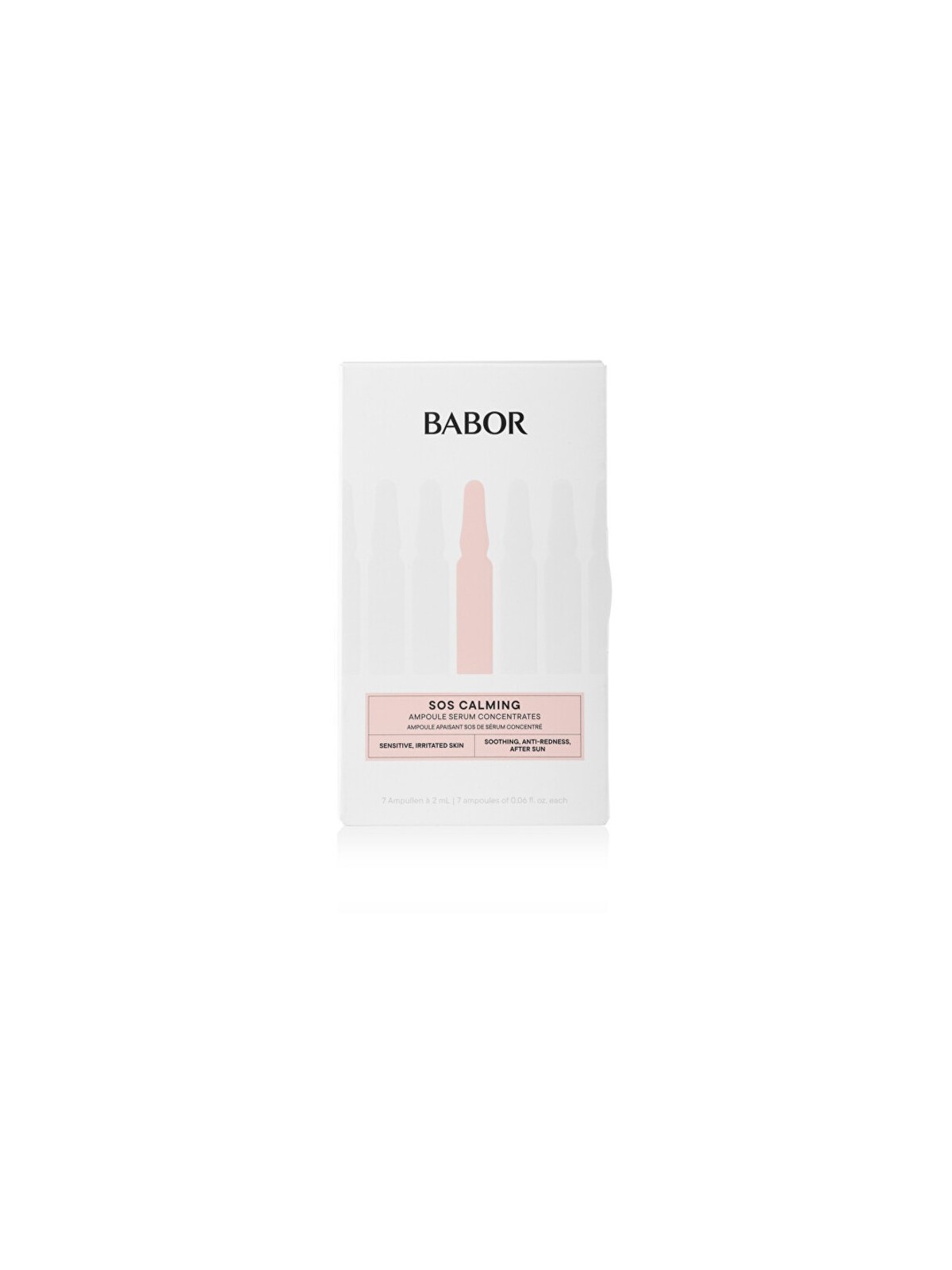 Fiale viso Babor SOS Calming Ampoule Concentrates donna 14ml 7x2ml-Sensitive & Irritated Skin
