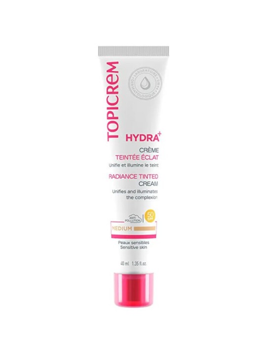 Topicrem Hydra+ Crema Viso Colorata SPF 50 40ml