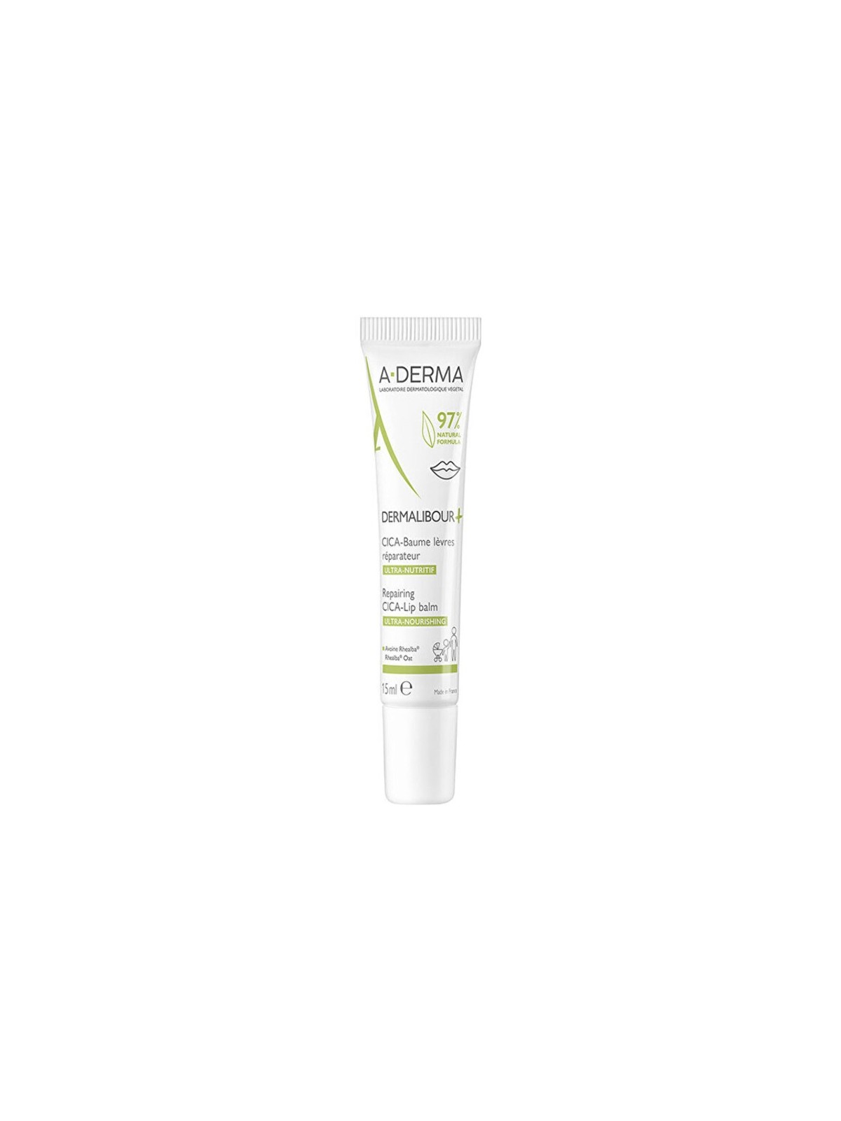 A-Derma DERMALIBOUR CICA Repairing Lip Balm 15ml unisex