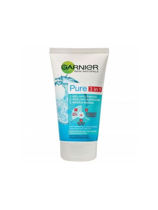 GARNIER Pure 3in1 Cleansing Gel Scrub Mask 150ml