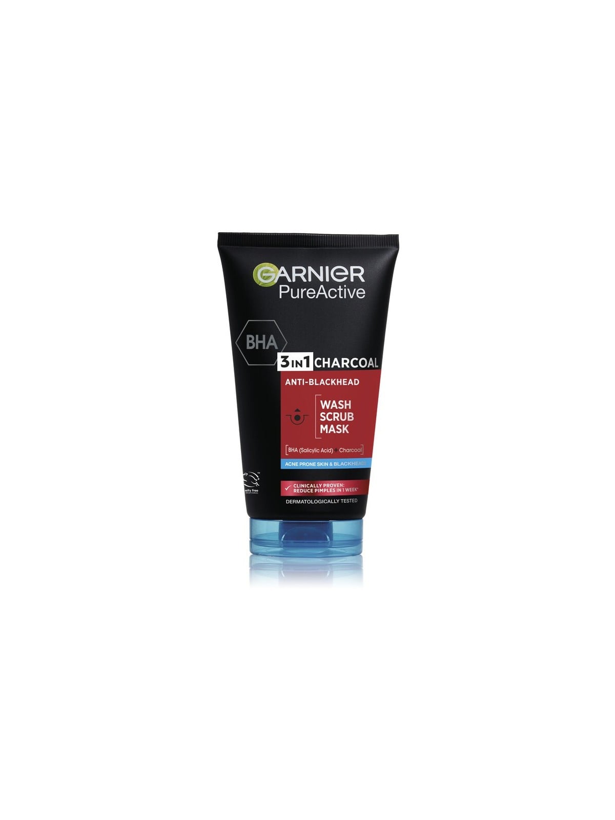 GARNIER 3in1 Black Pure Active Charcoal Anti-Blackhead 150ml