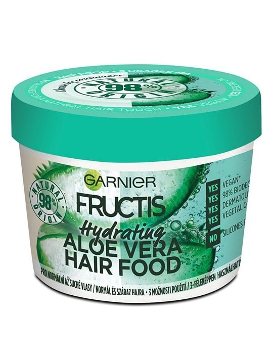 GARNIER Maschera idratante per capelli da normali a secchi Fructis Aloe Vera Hair Food 390 ml donna 400ml