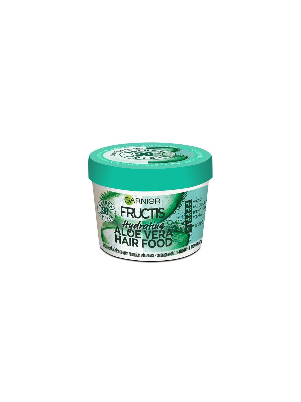 GARNIER Maschera idratante per capelli da normali a secchi Fructis Aloe Vera Hair Food 390 ml donna 400ml