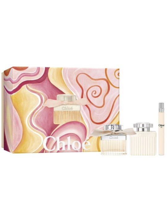 Set chloe chloe edp spray 75 ml + lozione corpo 100 ml + edp spray 10 ml SET CHLOE Chloe www.essenzetotalstyle.com 