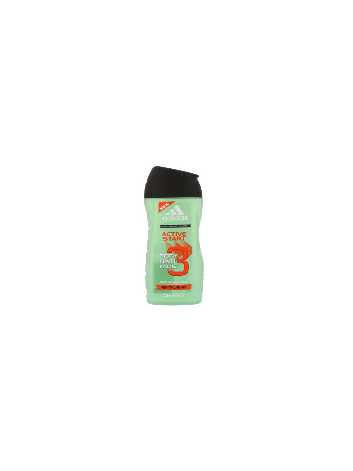 Adidas 3 in 1 Gel doccia, shampoo viso uomo 250ml