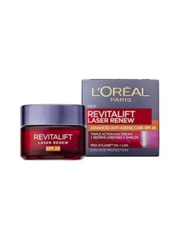 LOrï¿½ï¿½al Crema da giorno antirughe SPF 20 Revitalift Laser Renew cura antiet avanzata 50 ml donna