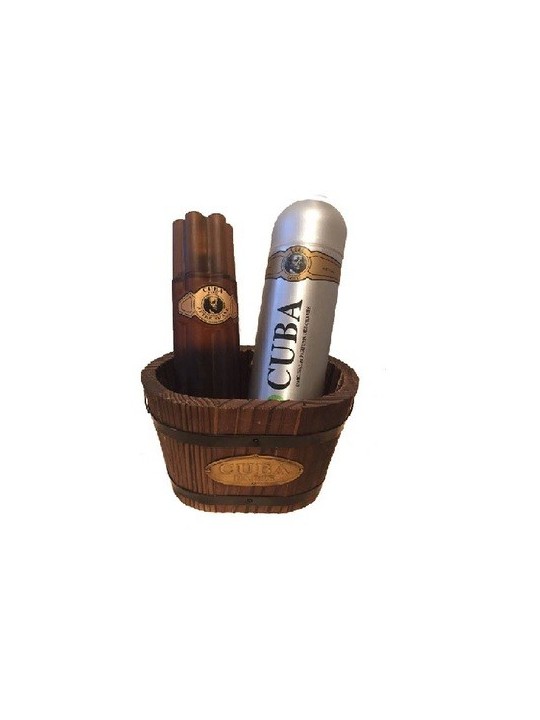 Cuba Cofanetto regalo Cuba Gold Dopobarba 100 ml e deospray Cuba Gold 200 ml uomo 100ml