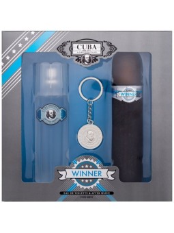 Set regalo Cuba Vincitore eau de toilette 100 ml After Shave 100 ml pendente uomo