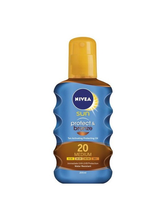 Nivea Sun Protect & Bronze Oil SPF 20 200ml