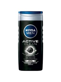 Nivea Men Active Clean Shower Gel for Face, Body, and Hair 500ml