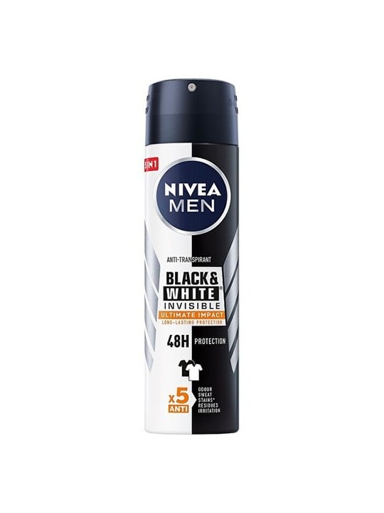 Nivea Men Invisible Black & White Ultimate Impact Spray antitraspirante