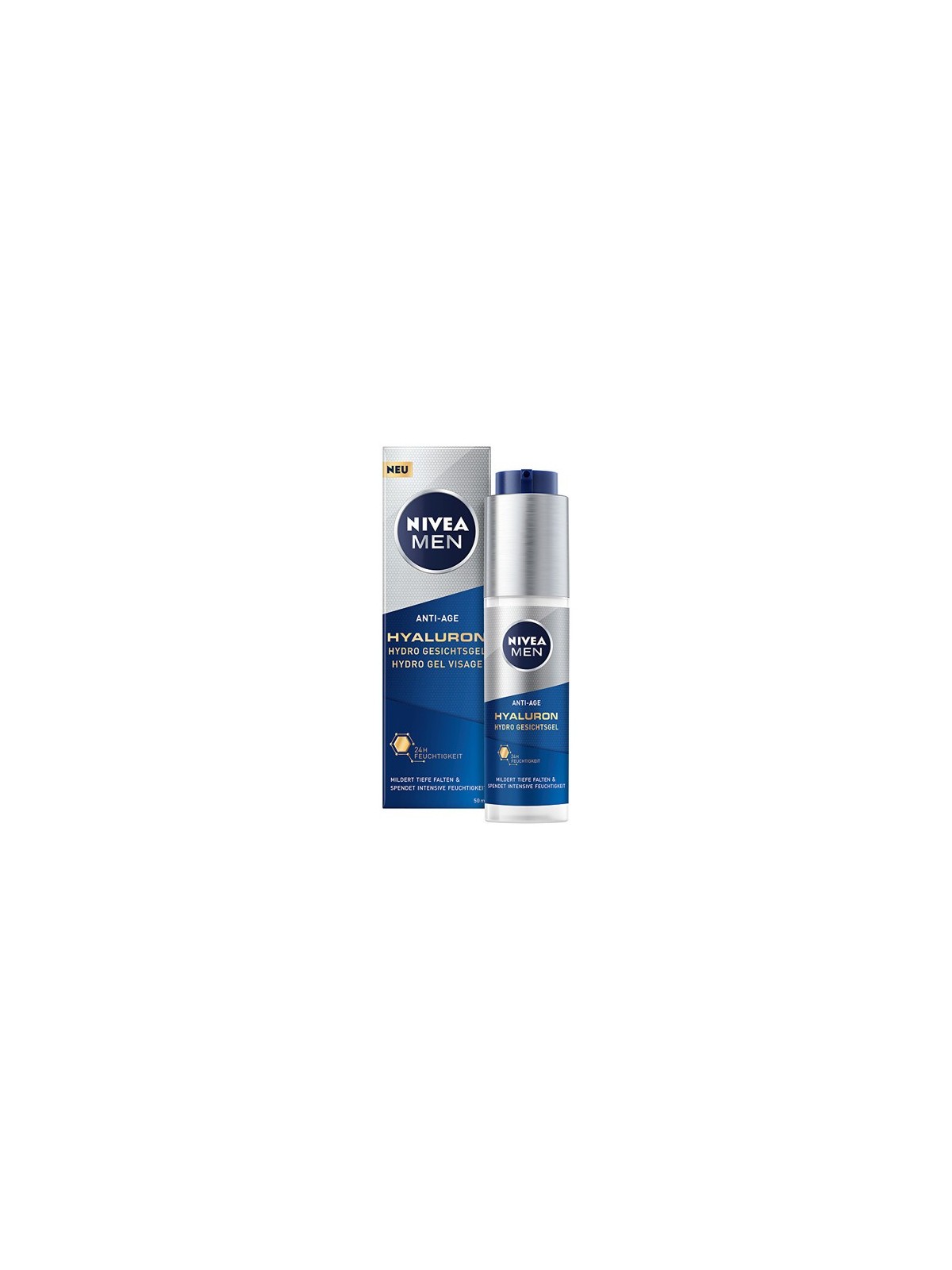 Gel viso antirughe NIVEA Men Hyaluron 50ml