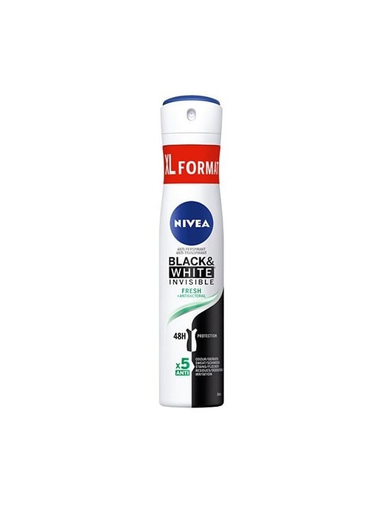 Nivea Black White Invisible Fresh Antitraspirante Spray donna 200ml