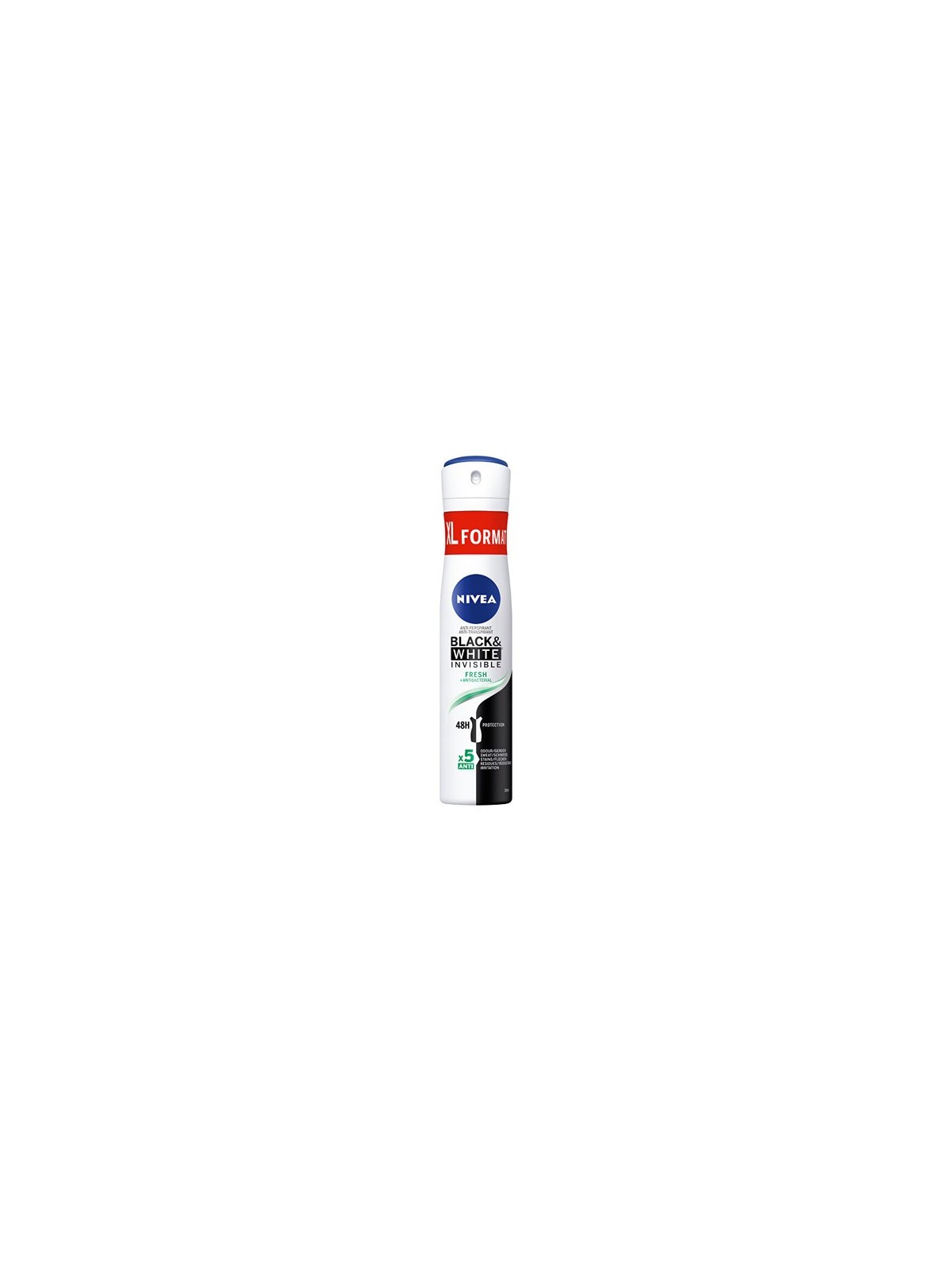 Nivea Black White Invisible Fresh Antitraspirante Spray donna 200ml