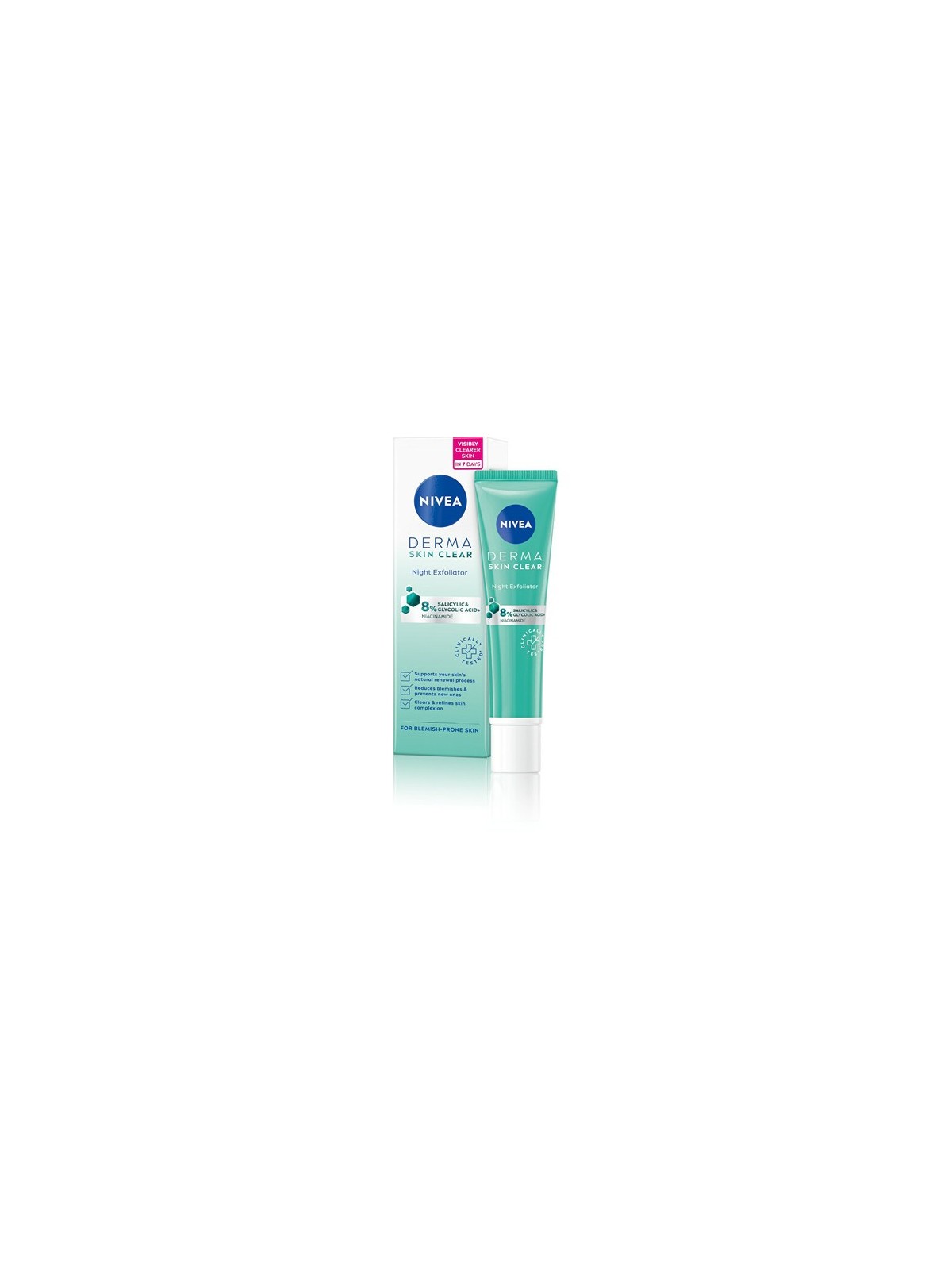 Nivea Derma Skin Clear Esfoliante notturno donna 40ml