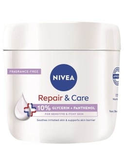 Nivea Repair Care Cream Crema corpo idratante per pelli sensibili unisex 400ml