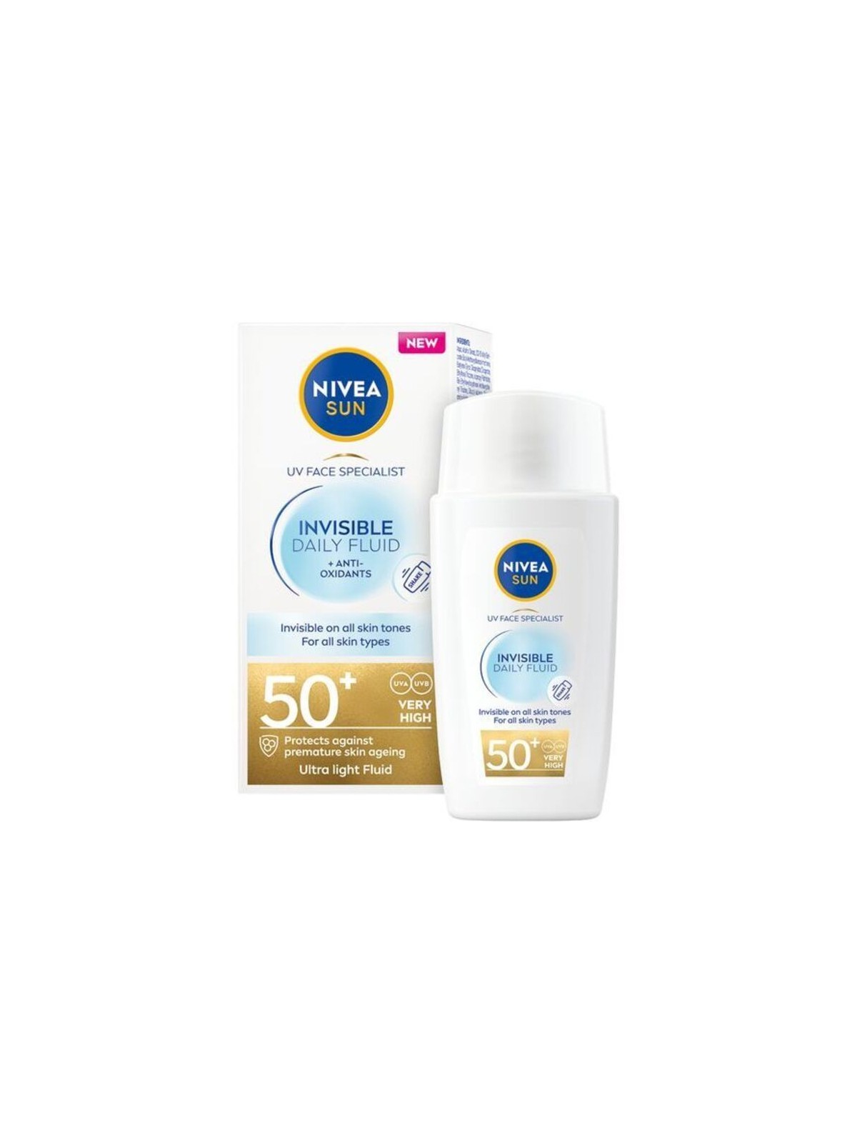 Nivea Specialist Invisible Daily Fluid SPF 50 Crema per la pelle unisex 40ml