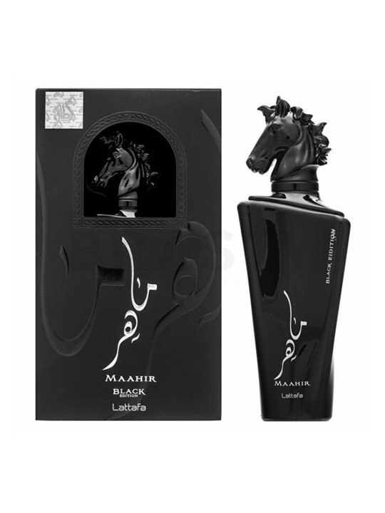 Lattafa Maahir Black Edition eau de parfum Spray 100ml Lattafa Perfumes www.essenzetotalstyle.com 