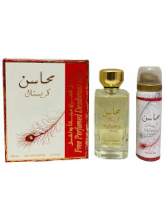 Lattafa Perfumes Set regalo Mahasin Crystal eau de parfum 100 ml