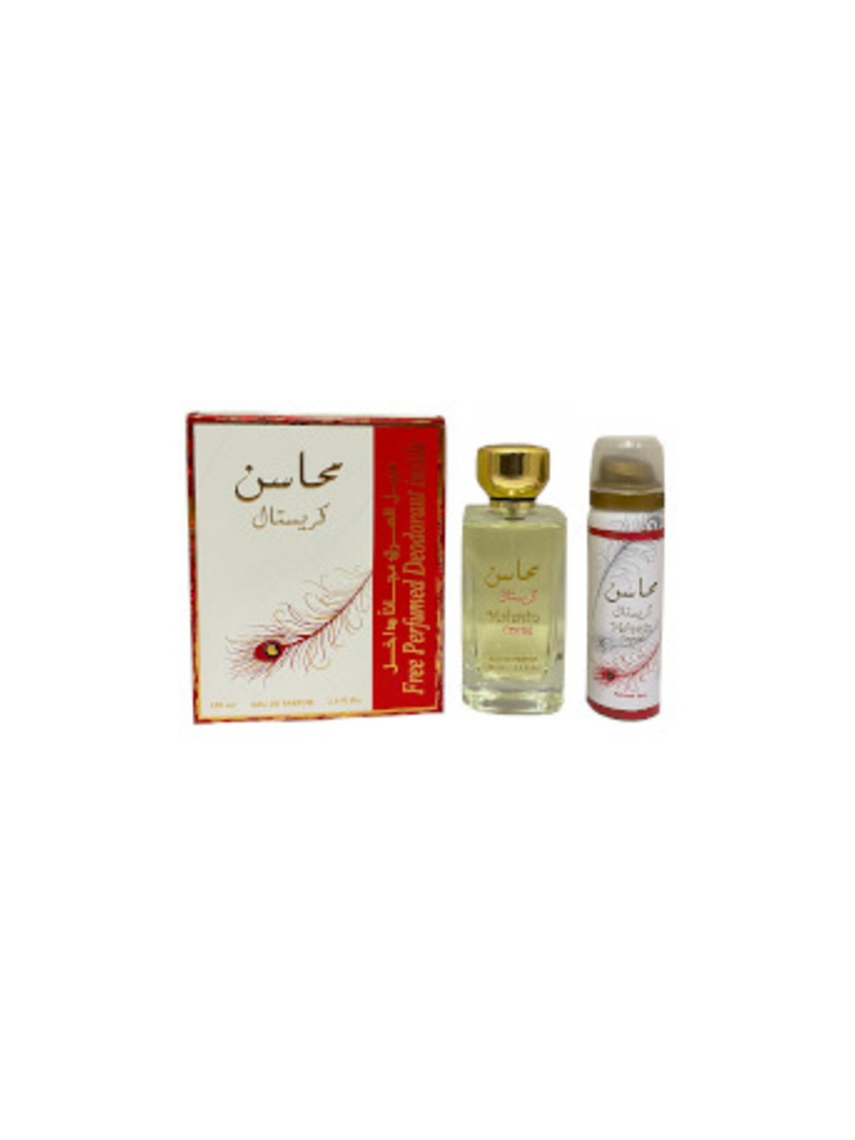 Lattafa Perfumes Set regalo Mahasin Crystal eau de parfum 100 ml