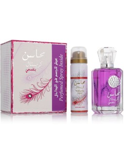 Mahasin Crystal Violet Gift set EDP 100 ml and deospray 75 ml