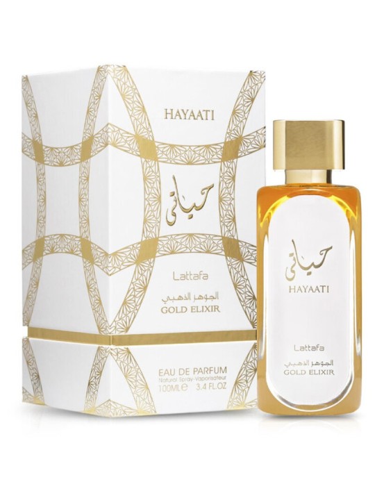 Lattafa Hayaati Gold Elixir Women eau de parfum Spray 100ml Lattafa Perfumes www.essenzetotalstyle.com 