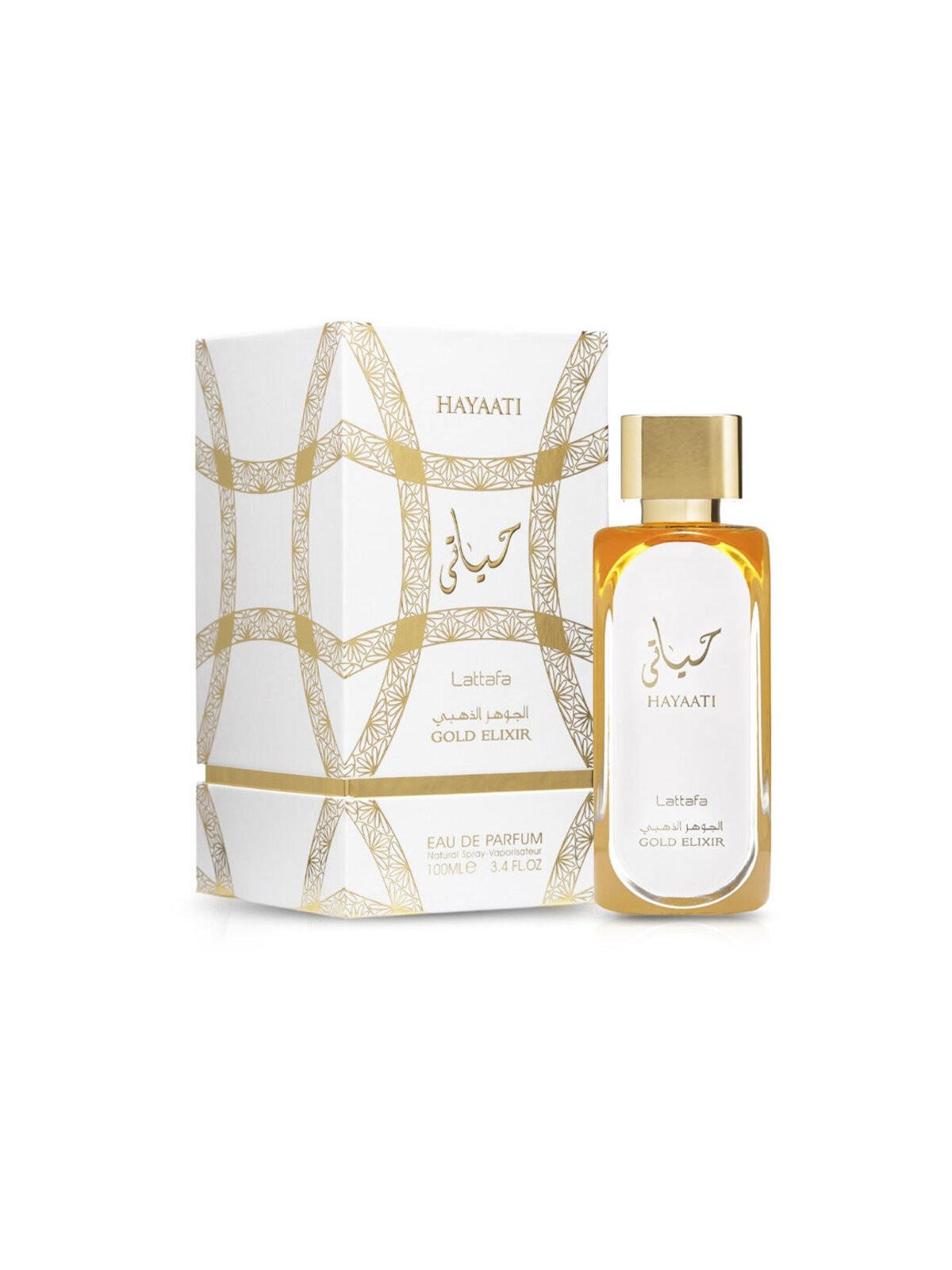Lattafa Hayaati Gold Elixir Women eau de parfum Spray 100ml Lattafa Perfumes www.essenzetotalstyle.com 