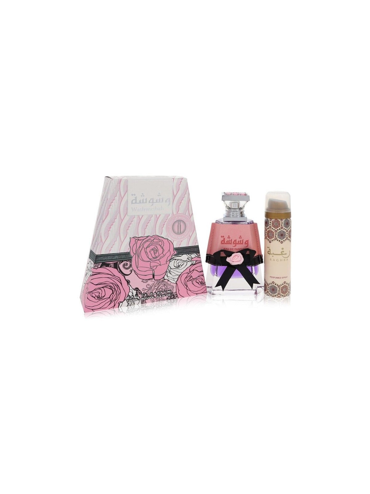 Lattafa Washwashah Giftset 150ml eau de parfum Spray 100ml-Deodorant Spray 50ml