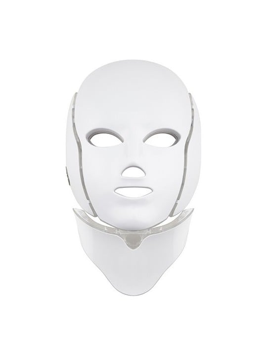 Maschera LED Viso e Collo 7 Colori Bianca Donna