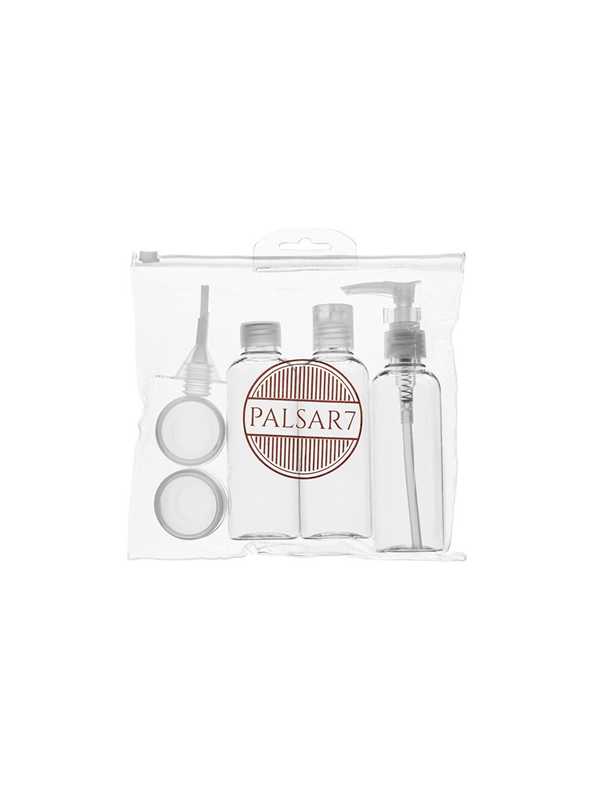 Set cosmetico da viaggio Palsar 7 con dispenser