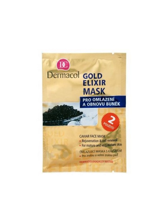 Maschera viso al caviale Dermacol Gold Elixir